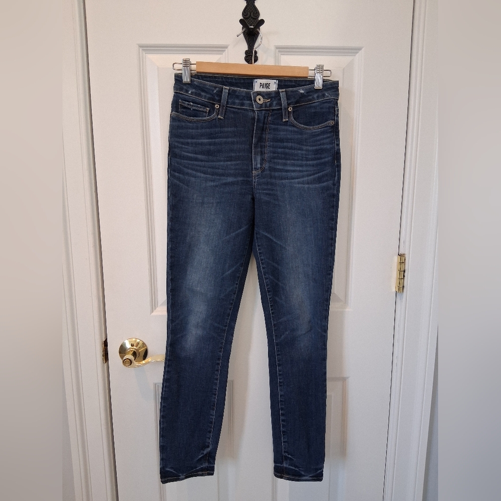 Paige Hoxton Crop Women's Blue Jeans